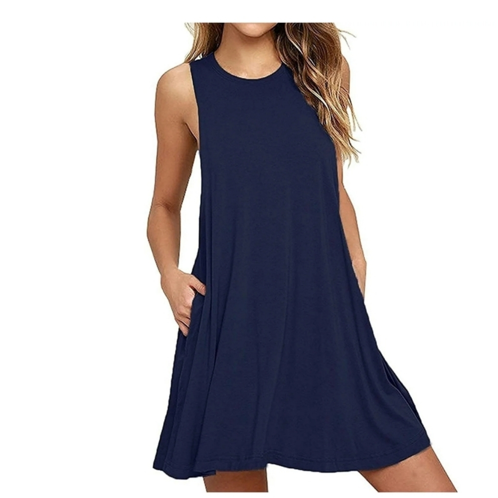 Sleeveless A-Line Dress